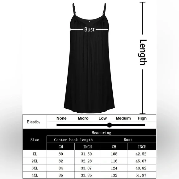 Plus Size Chemise Soft Sexy Sleepwear Pleated Nightgowns Loungewear nwt - Picture 7 of 8